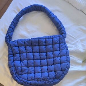 BLUE QUILTED BAG